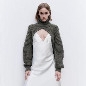 NWT Zara Turtleneck Sleeve Scarf